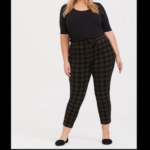 Torrid Premium Ponte Tie Front Cigarette Pant